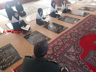گلزار شهدای گرمسار گلباران شد+ تصاویر