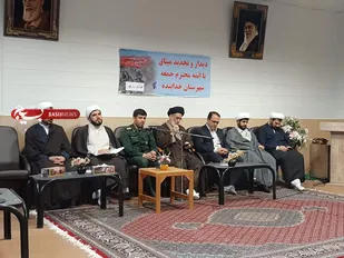 دیدار جمعی از پاسداران و بسیجیان شهرستان خدابنده با امام جمعه این شهرستان