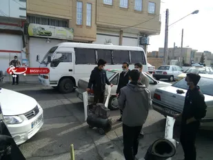 پشت نویسی و فضاسازی خودرویی جهت شرکت در راهپیمایی 22 بهمن