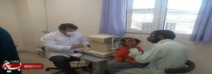 ویزیت تخصصی  چشم 300 بیمار در خاش
