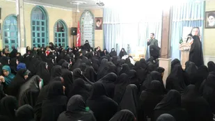 حضور بانوان بسیجی در صحنه خنثی کننده توطئه&zwnj;های دشمنان