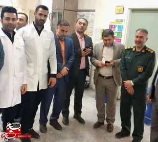 تجلیل فرمانده ناحیه مقاومت بسیج رامهرمز از پرستاران بیمارستان مادر