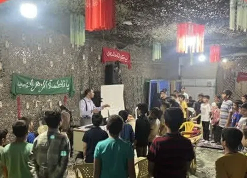جلسه تمرین گروه سرود کشوری ساکنان آسمان جهت اجرا در مراسم شصتمین سالگرد قیام ۱۵ خرداد پیشوا
