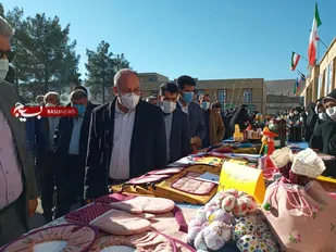 افتتاح نمایشگاه صنایع دستی بسیجیان خواهر در شهرستان بیضا