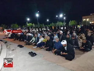 پرچم متبرک گنبد حسینی، فیروزه را غرق اشک کرد