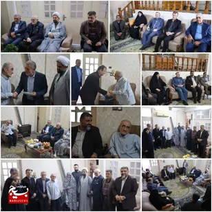 دیدار مسئولین بابل با جانباز، فرهنگی پیشکسوت و ذاکر اهل‌بیت(ع)