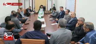 جلسه شورای بسیج صنعت و معدن با حضور مسئول دفتر نمایندگی ولی فقیه در ناحیه دانشجویی 
در اهواز