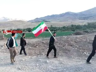 پیاده روی بسیجیان پایگاه مالک اشتر چلیچه
