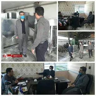 بازدید فنی و میدانی اعضاء کلینیک صنعت از واحدهای تولیدی شهرک صنعتی قائمشهر