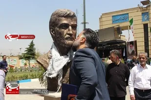 آیین رونمایی سردیس جاوید الاثر سرلشگر پاسدار  احمد متوسلیان فرمانده لشکر 27 حضرت محمد رسول الله (ص)