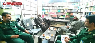 دیدار مسئول دفتر نمایندگی ولی فقیه سپاه شهرستان کنگان با امام جمعه شهر کنگان