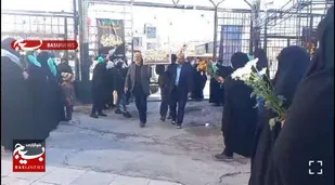 استقبال از شهید گمنام در امامزادگان شهرکرد