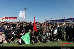 حضور بسیجیان گردان بیت المقدس مهاجران در رزمایش اقتدار عاشورایی