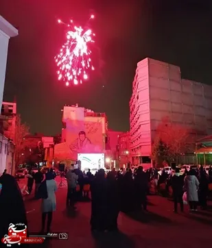 حضور پایوران و بسیجیان ناحیه شهید مفتح در مراسم الله اکبر شب ۲۲ بهمن