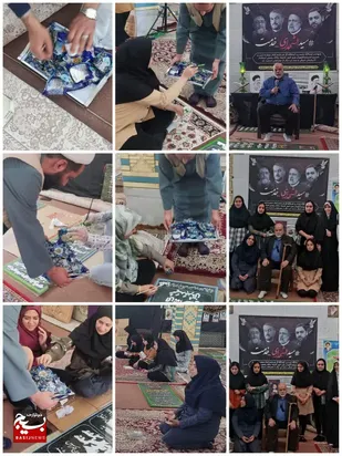 تازه سازی قبور مطهر شهدای اشکفتک