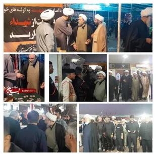 بازدید مسئول سازمان بسیج اساتید، طلاب و روحانیون کشور از مواکب اربعین در خوزستان