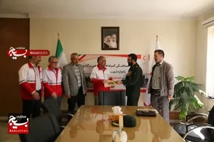 دیدار مسئول سازمان بسیج ادارات سپاه انصارالحسین(ع) با مدیرعامل سازمان هلال احمر استان همدان