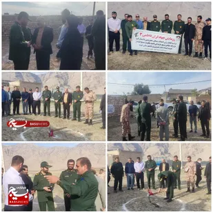 کلنگ زنی ساخت خانه مسکونی در دهستان پیان ایذه