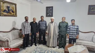 دیدار باخانواده محترم شهید مدافع حرم حاج رضا ملایی در آغاجاری