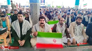 حضور حوزه های عشایری نواحی در همایش اقتدار بسیجیان