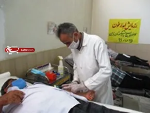 اهدا خون توسط جمعی از وابستگان سپاه شهرستان نایین