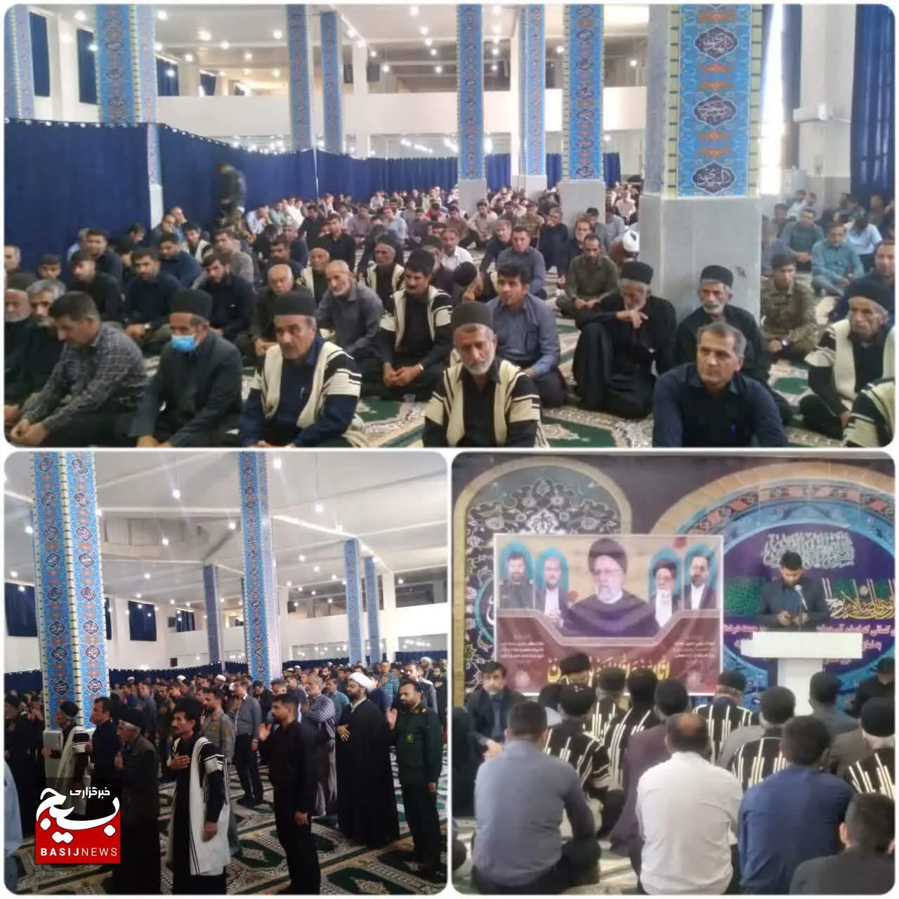برگزاری مراسم سوگواری خادم جمهور در شهرستان اندیکا