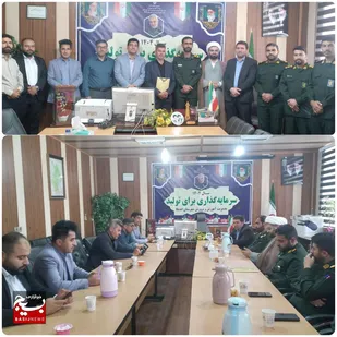 دیدار فرمانده و مسؤل دفتر نمایندگی ولی فقیه در سپاه اندیکا با مدیریت  آموزش و پرورش شهرستان اندیکا بمناسبت هفته معلم