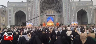 لحظات ناب عرفانی؛ توسل و مناجات عاشقان در روز عرفه در حرم امام رضا (ع) به میزبانی خداوند متعال
