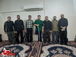 دیدار با جانباز حادثه تروریستی ۳۱شهریور اهواز در شهرستان ایذه به مناسبت ماه محرم
