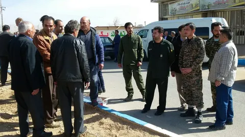 کاشت درخت در بلوار شهرک فدک شاهرود