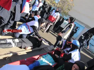 برگزاری مانور زلزله در شاهرود
