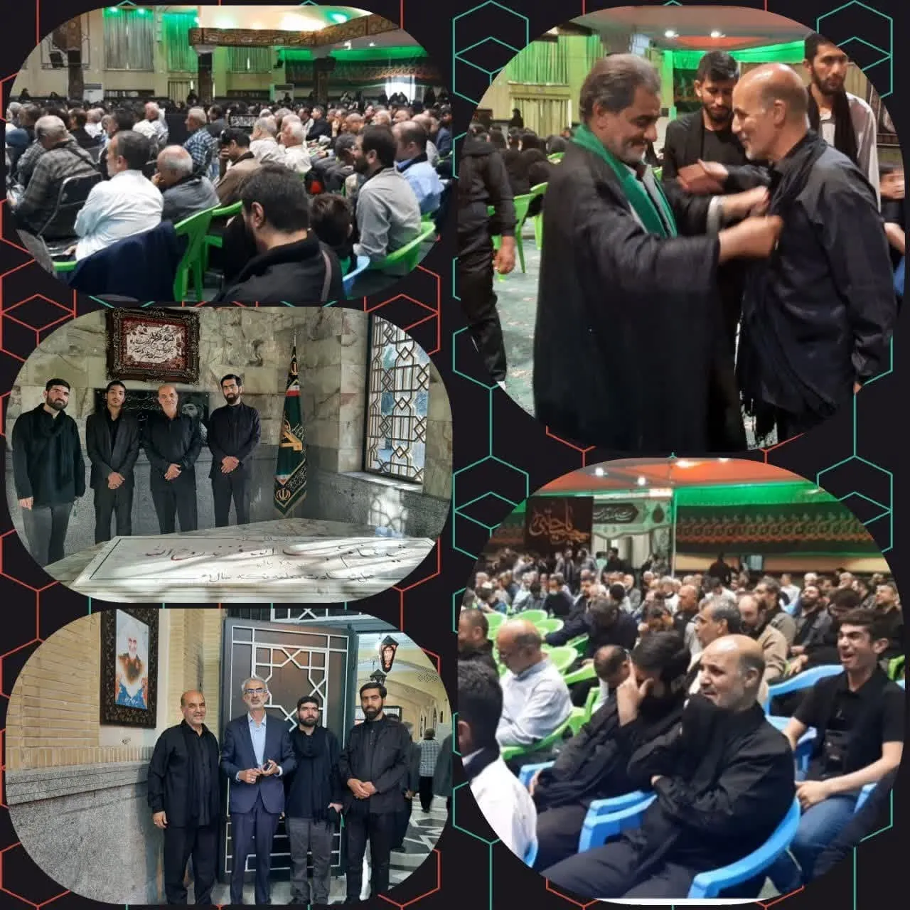 مراسم سیاهپوشان جامعه مداحان کل استان تهران