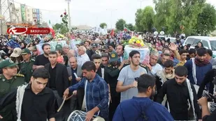 تشییع باشکوه پیکر مطهر شهیدان گمنام در گچساران +( تصاویر و فیلم)