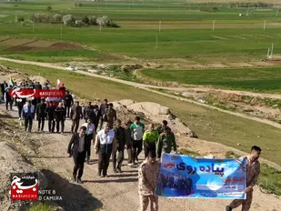 پیاده روی بسیجیان جامعه پزشکی