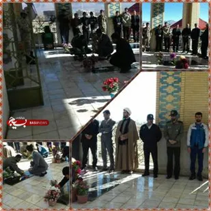 غبارروبی گلزار مطهر شهداء در بخش خانمیرزای لردگان