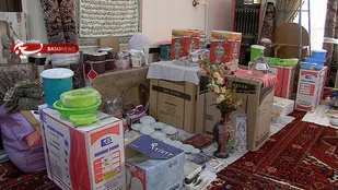 ۱۰ سری جهیزیه به نوعروسن در سیه رود اهدا شد