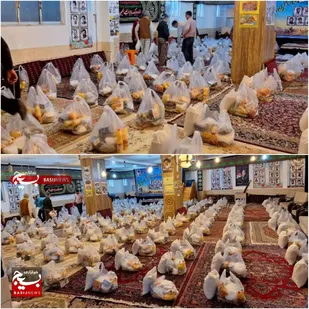 تهیه و توزیع ۲۰۰ بسته معیشتی در بسطام