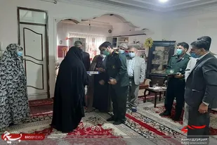 دیدار با خانواده شهدا جهاد کشاورزی در زاهدان