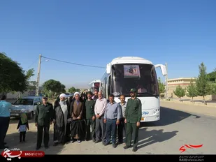 اعزام 188 نفر  از بسیجیان شهرستان نطنز به اردو راهیان نور غرب کشور در جوار  شهدای گمنام