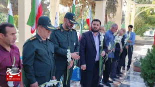 گلباران مزار شهدا امامزاده طاهر(ع) کرج + تصاویر