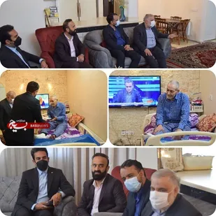 دیدار شهردار منطقه 20 با جانباز و آزاده سرافراز اسماعیل راج پوت