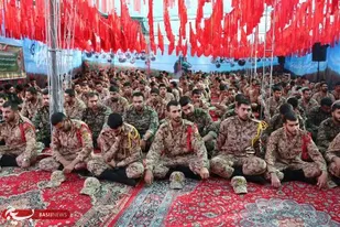 تجلیل از سربازان در کنگره ملی شهدای استان سمنان