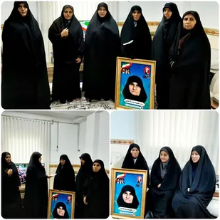 خانواده شهیده جمعه خونین مکه در جلین تجلیل شدند