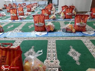توزیع ۷۰ بسته معیشتی به&zwnj; مناسبت هفته بسیج در شهرستان&zwnj; کوهبنان