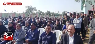 گزارش اجتماع هزار نفری بسیجیان صنعت نفت در محل تغسیل شهید سلیمانی