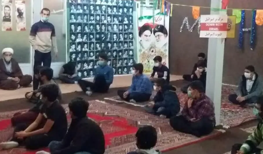 مراسم مولودی خوانی در پایگاه بسیج کربلا برگزار شد