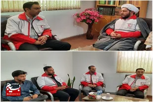 رئیس هلال احمر شهرستان سرخه با امام جمعه دیدار کرد