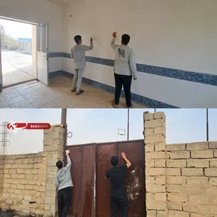 احیای دوباره مدرسه روستای حسین&zwnj;آباد با همت جهادگران گروه الضحی