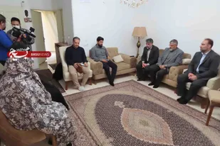 دیدار رئیس سازمان بسیج ورزشکاران کشور با خانواده محترم شهید والامقام حسین پرندان