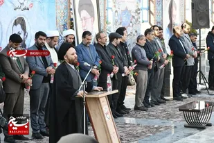 گزارش تصویری آیین غبارروبی گلزار شهدای تربت&zwnj;حیدریه